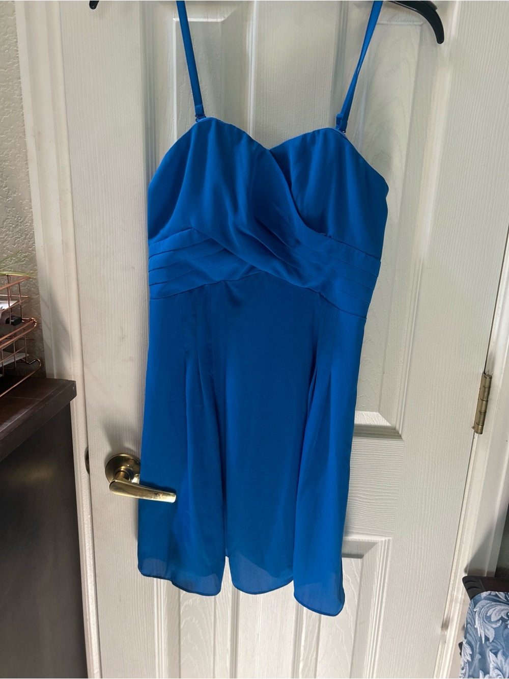 Express Cobalt Blue Spaghetti-Strap Mini Dress size 4.